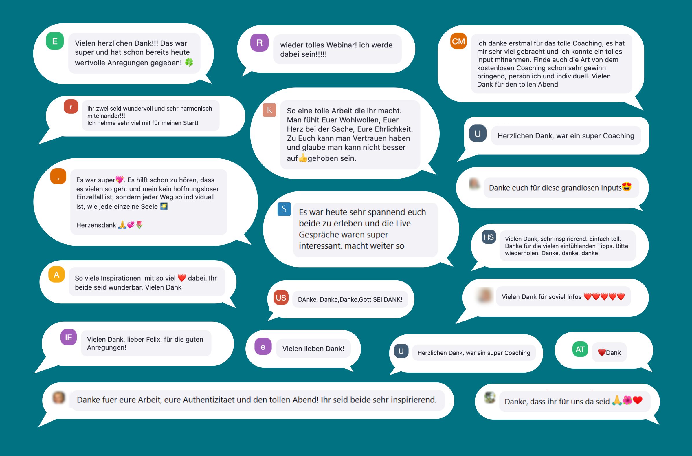 201224 Teilenehmer Feedback Wall blau